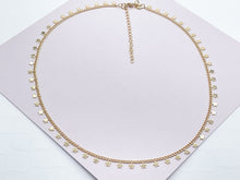 Load image into Gallery viewer, 18k Gold Filled Little Star Choker Featuring Stars All Around Curb Cuban Chain.
