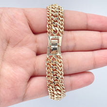 Load image into Gallery viewer, 18k Gold Filled Thick Plain Cuban Link Fancy Set
