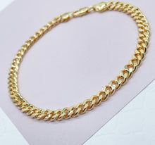 Load image into Gallery viewer, Anklet 18k Gold Filled 6mm Chunky Cuban Link, Gold Filled Curb Link Anklet,
