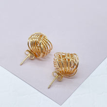 Load image into Gallery viewer, 18k Gold Filled Love Knot Stud Earrings
