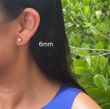 Load image into Gallery viewer, 18k Gold Filled Crowned Pearl Stud Earrings
