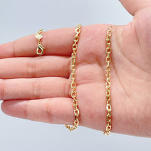 Load image into Gallery viewer, 18k Gold Filled Cable Link Chain 3mm Necklace For Wholesale And Jewelry Supplies
