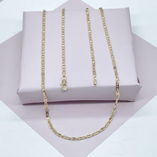Load image into Gallery viewer, 18k Gold Filled Thin Mariner Chain 3mm Necklace and Jewelry Supplies
