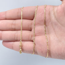 Load image into Gallery viewer, Very Delicate and Thin 18k Gold Filled 1.5mm Mariner Link Chain For Wholesale
