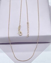 Load image into Gallery viewer, 18k Gold Filled Ball Chain: 1mm Shiny Small Dots, Jewelry Making Supplies
