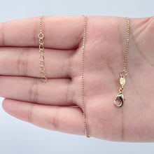 Load image into Gallery viewer, 18k Gold Filled Ball Chain: 1mm Shiny Small Dots, Jewelry Making Supplies
