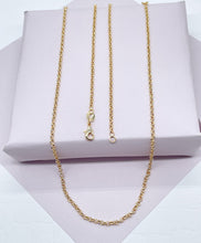 Load image into Gallery viewer, 18k Gold Filled 2mm Cable Link Chain Dainty Necklace For Wholesale And Jewelry

