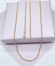 Load image into Gallery viewer, 18k Gold Filled 2mm Cable Link Chain Dainty Necklace And Jewelry Making Supplies
