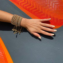 Load image into Gallery viewer, 18k Gold Filled Beaded Bracelet: Adjustable Slider Clasp
