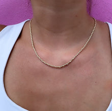 Load image into Gallery viewer, 18k Gold Filled Rope Chain 1.1 mm Necklace
