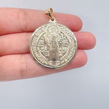 Load image into Gallery viewer, Double Sided 18k Gold Filled Saint Benedict Charm For Wholesale And Jewelry
