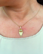 Load image into Gallery viewer, 18k Gold Filled Owl Charm Featuring Cubic Zirconia Eyes For Wholesale And
