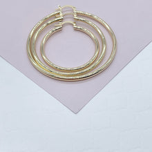Load image into Gallery viewer, 18k Gold Filled Plain Hoop Earrings Available Small, Medium, Large Sizes For the
