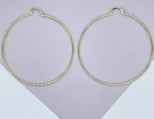 Load image into Gallery viewer, 18k Gold Filled Ultra Thin Hoop Earrings: 2mm Thickness
