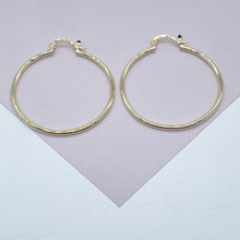 Load image into Gallery viewer, Light 18k Gold Filled Ultra Thin Hoops 1.7mm Thickness In S, M, L Sizes And Jewelry Making Supplies
