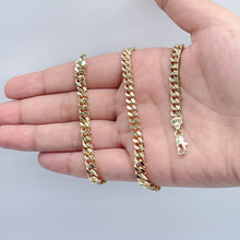 Load image into Gallery viewer, 18k Gold Filled 6mm Cuban Link Chain, Miami Cuban Available Necklace and

