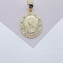Load image into Gallery viewer, 18k Gold Filled Jesus Pendant with Cubic Zirconia
