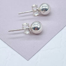 Load image into Gallery viewer, 18k Gold Filled Ball Stud Earrings: 6mm Plain Solid
