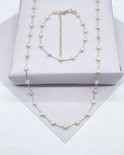 Load image into Gallery viewer, 18k Gold Filled Tiny Heart Shape Pearl Set Sold Separately
