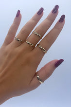 Load image into Gallery viewer, Simple Plain Stackable Band Ring In 18k Gold Filled Supplies
