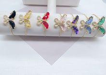 Load image into Gallery viewer, 18k Gold Filled Butterfly Bracelet: Micro Pave CZ Adjustable Slider
