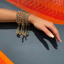 Load image into Gallery viewer, 18k Gold Filled Beaded Bracelet: Adjustable Slider Clasp
