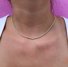 Load image into Gallery viewer, 18k Gold Filled Rope Chain 1.1 mm Necklace
