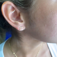 Load image into Gallery viewer, Dainty 18k Gold Filled Stud Earrings: Geometric, Shell, Leaf
