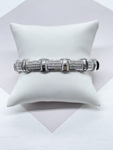 Load image into Gallery viewer, Iced Cubic Zirconia 18k Gold Filled Link Bracelet - 9mm
