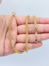 Load image into Gallery viewer, 4mm 18k Gold Filled Mesh Shiny Tube Necklace Making
