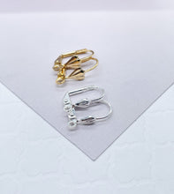 Load image into Gallery viewer, 18k Gold Filled Lever Back Hook Clasps Findings Jewelry Making Designing Styling DIY
