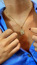 Load image into Gallery viewer, 18k Gold Filled Santa Barbara Pendant Charm with Cubic Zirconia
