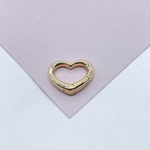 Load image into Gallery viewer, 18k Gold Filled Carabiner Snap Lock, Connector Chain Pendants &amp; Charms, Creative Styling Parts Components

