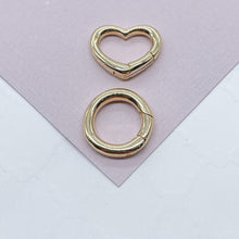Load image into Gallery viewer, 18k Gold Filled Carabiner Snap Lock, Connector Chain Pendants &amp; Charms, Creative Styling Parts Components
