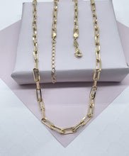 Load image into Gallery viewer, Vintage Style Paper Clip Chain in 18k Gold Filled Necklace or Bracelet Supplies Designers
