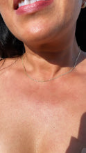 Load image into Gallery viewer, Dainty 18k Gold Filled 2mm Design Flat Fancy Chain Necklace for Wholesale
