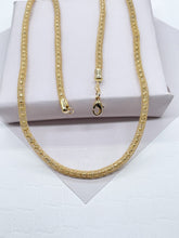 Load image into Gallery viewer, 4mm 18k Gold Filled Mesh Shiny Tube Necklace Making
