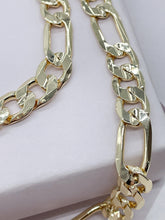 Load image into Gallery viewer, 18k Gold Filled Flat Figaro 3X1 Set for Men, Sold Separately, Wholesale
