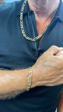 Load image into Gallery viewer, 18k Gold Filled Figaro Chain Set - 7.6mm Thick
