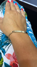 Load image into Gallery viewer, 18k Gold Filled ID Bracelet: Figaro Chain Jewelry
