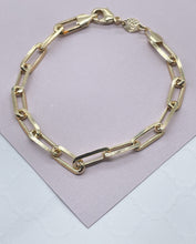 Load image into Gallery viewer, Vintage Style Paper Clip Chain in 18k Gold Filled Necklace or Bracelet Supplies Designers
