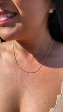 Load image into Gallery viewer, 18k Gold Filled 1mm Rolo Chain Necklace Supplies Designers
