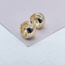 Load image into Gallery viewer, 18k Gold Filled Chunky Huggie Earrings
