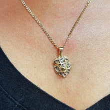 Load image into Gallery viewer, 18k Gold Filled Detailed Lion Head Pendant, King Of The Jungle Charm
