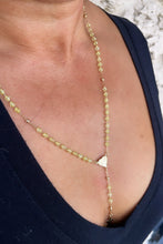 Load image into Gallery viewer, 18k Gold Filled Beaded Necklace Featuring Center Sun Rays Textured Heart And
