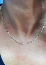 Load image into Gallery viewer, 18k Gold Filled 3x1 Figaro 2.5mm Chain Necklace Supplies
