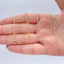 Load image into Gallery viewer, 18k Gold Filled 1.5mmThin Oval Curb Chain
