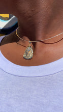 Load image into Gallery viewer, 18k Gold Filled Sphinx Pendant With Zircon Stone Eyes
