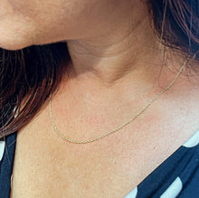 Load image into Gallery viewer, 18k Gold Filled 1mm Wheat Chain Available In Sizes 16” , 18”, 20”, 22” &amp; 24” For
