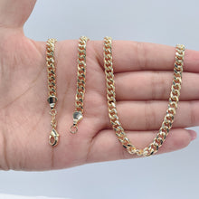 Load image into Gallery viewer, 18k Gold Filled 5mm Cuban Link Chain, Wholesale Jewelry Making Supplies
